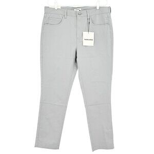 Thom Aaron Men's Stretch Slim Fit Lightweight Gray Chino Pants Size 36x30‎ NWT